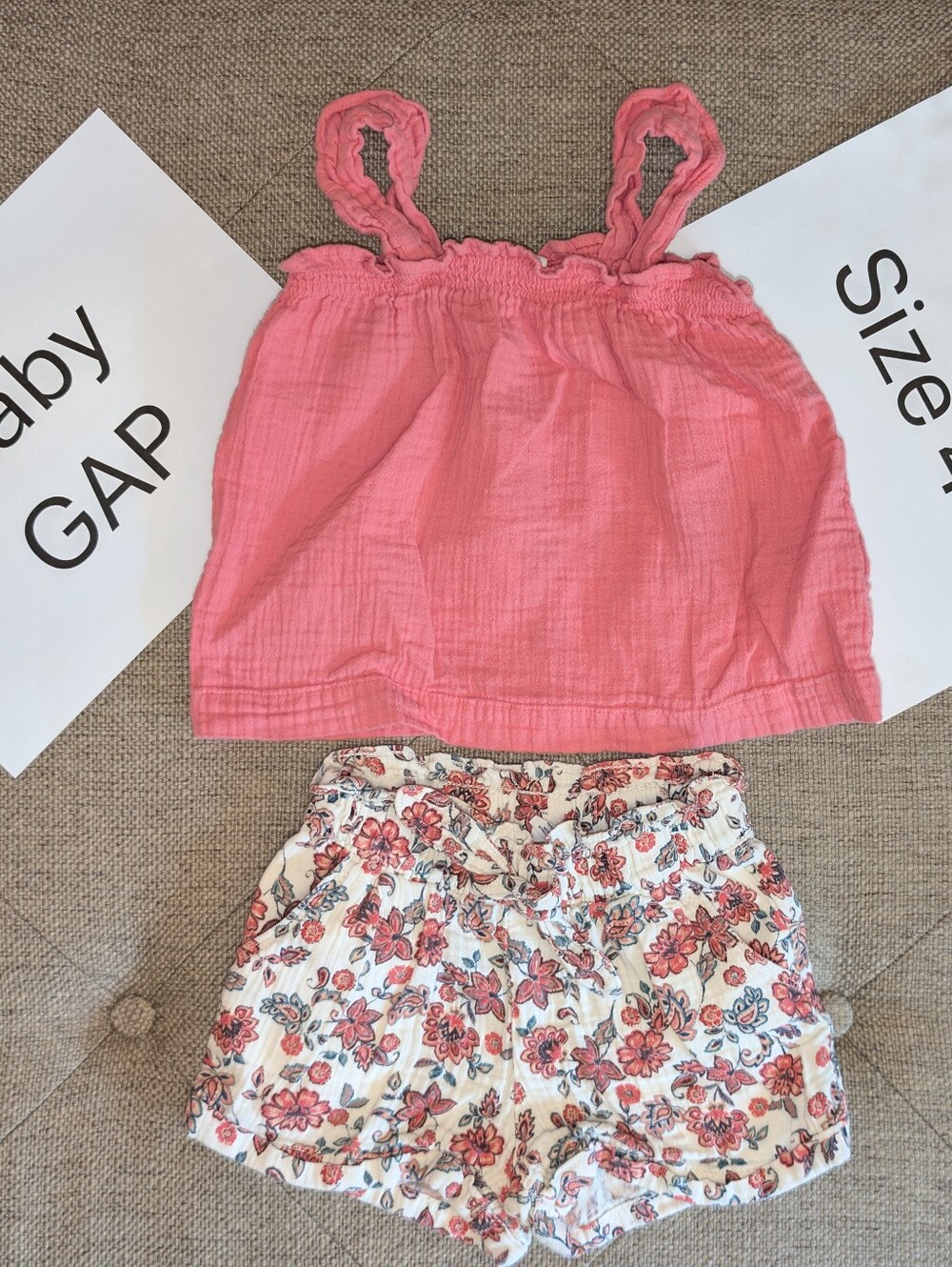 Baby Gap 4T Shirt And Shorts Set